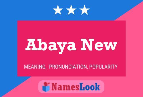 Abaya New Naam Poster