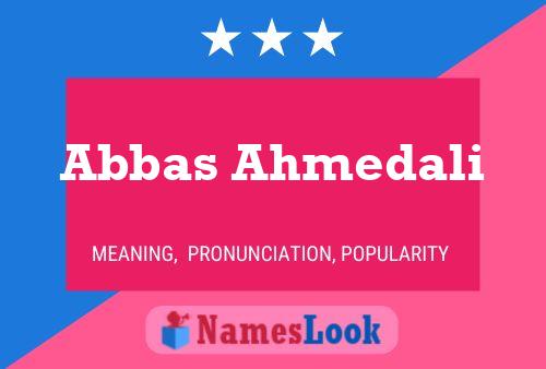 Abbas Ahmedali Naam Poster