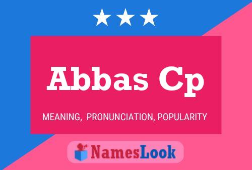 Abbas Cp Naam Poster