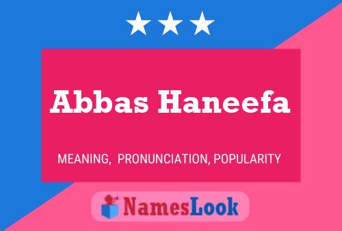 Abbas Haneefa Naam Poster