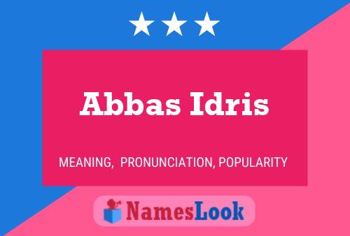 Abbas Idris Naam Poster