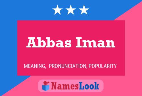 Abbas Iman Naam Poster