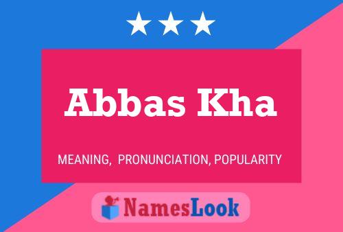 Abbas Kha Naam Poster