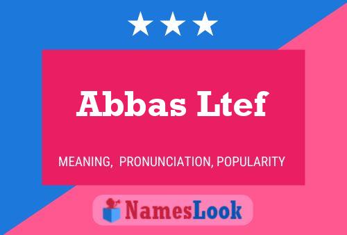 Abbas Ltef Naam Poster