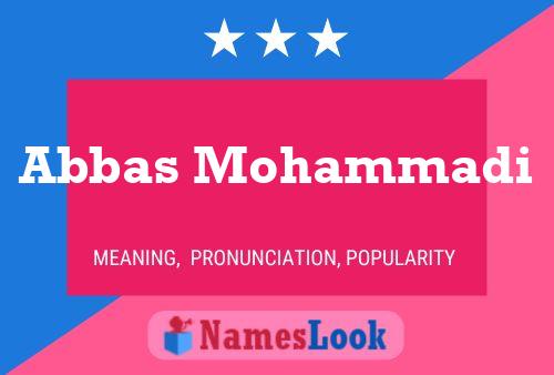 Abbas Mohammadi Naam Poster