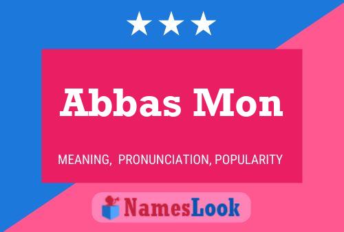 Abbas Mon Naam Poster