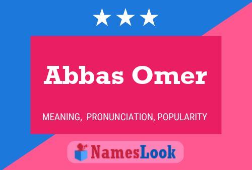 Abbas Omer Naam Poster