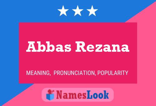 Abbas Rezana Naam Poster