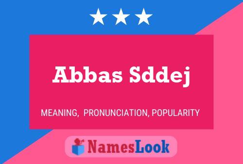 Abbas Sddej Naam Poster