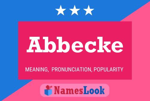 Abbecke Naam Poster