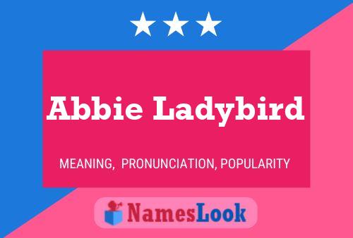 Abbie Ladybird Naam Poster