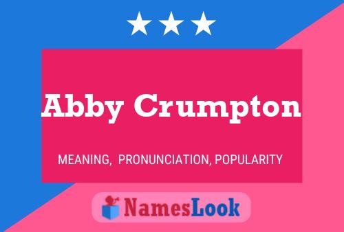 Abby Crumpton Naam Poster