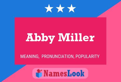 Abby Miller Naam Poster