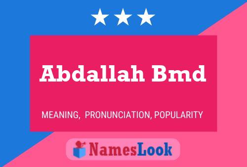 Abdallah Bmd Naam Poster