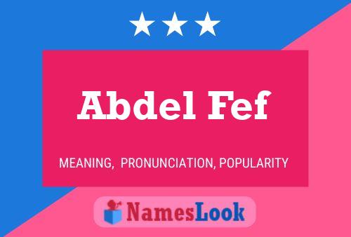 Abdel Fef Naam Poster