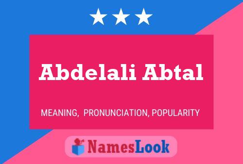 Abdelali Abtal Naam Poster