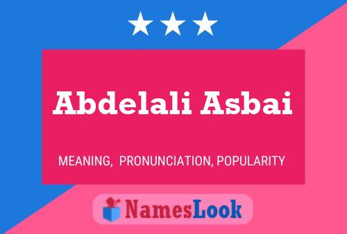 Abdelali Asbai Naam Poster