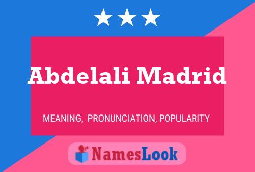 Abdelali Madrid Naam Poster