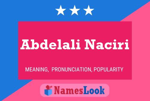 Abdelali Naciri Naam Poster