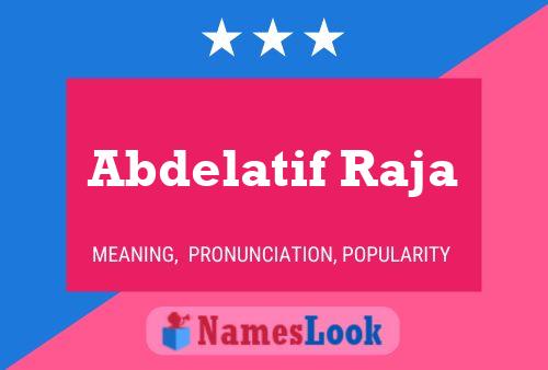 Abdelatif Raja Naam Poster