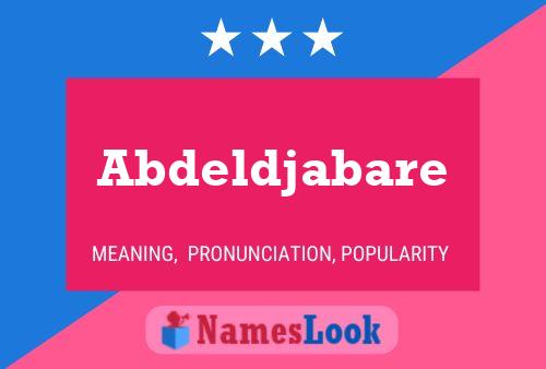 Abdeldjabare Naam Poster