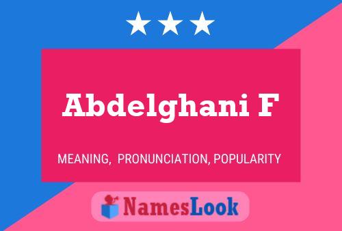 Abdelghani F Naam Poster