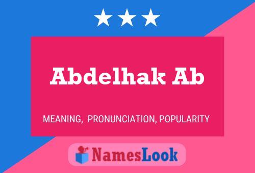 Abdelhak Ab Naam Poster