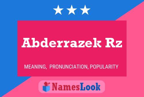 Abderrazek Rz Naam Poster