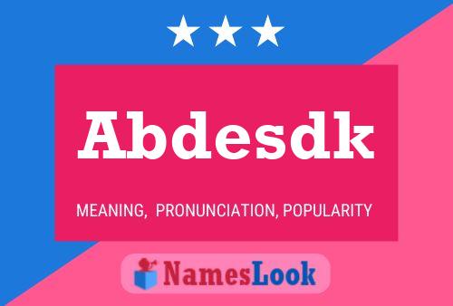 Abdesdk Naam Poster