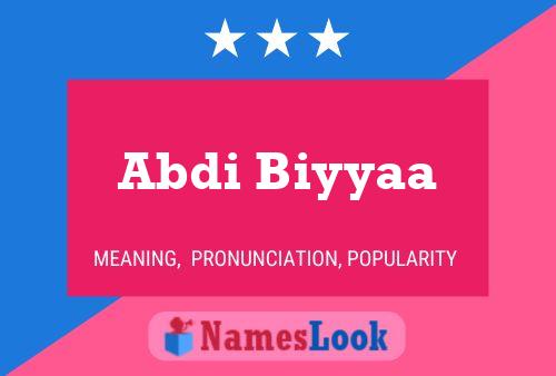 Abdi Biyyaa Naam Poster