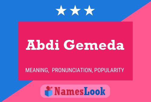 Abdi Gemeda Naam Poster