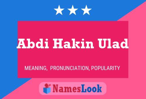 Abdi Hakin Ulad Naam Poster