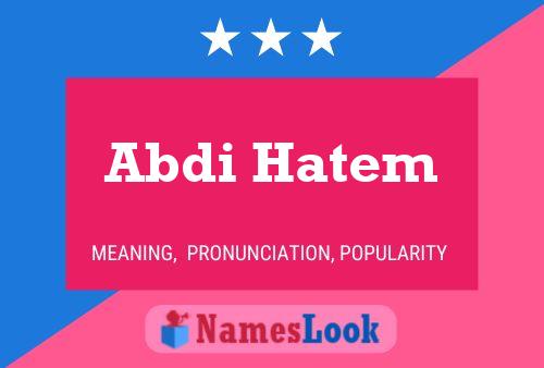 Abdi Hatem Naam Poster