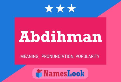 Abdihman Naam Poster