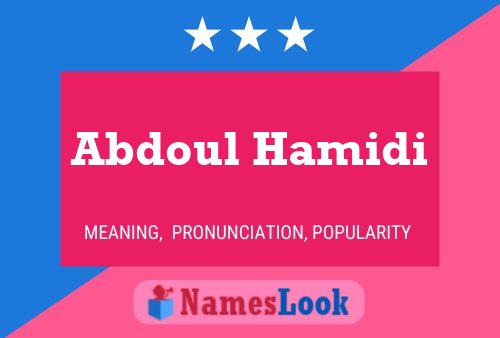 Abdoul Hamidi Naam Poster