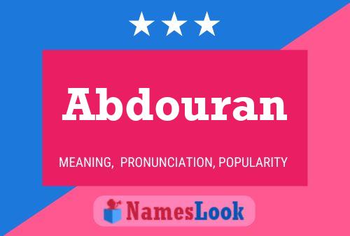 Abdouran Naam Poster