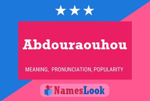 Abdouraouhou Naam Poster