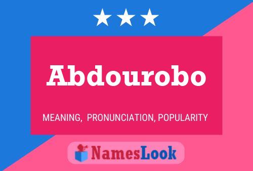 Abdourobo Naam Poster