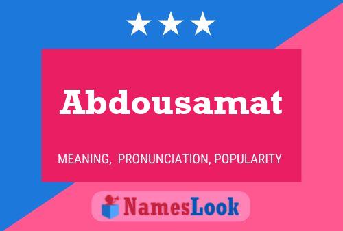 Abdousamat Naam Poster