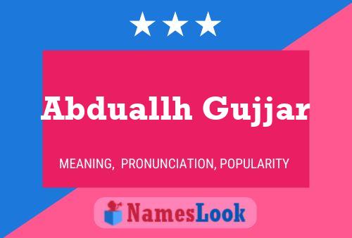 Abduallh Gujjar Naam Poster