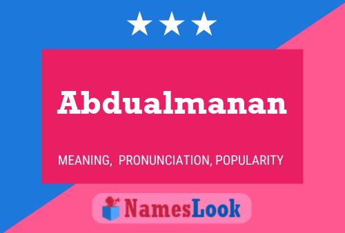 Abdualmanan Naam Poster