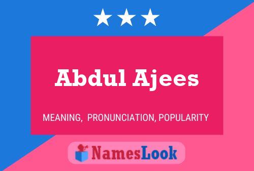 Abdul Ajees Naam Poster