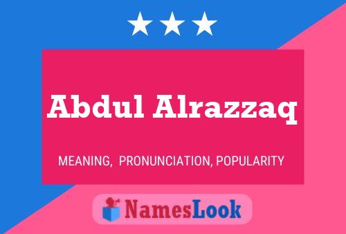 Abdul Alrazzaq Naam Poster