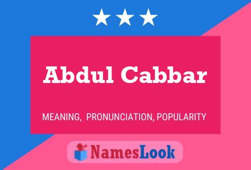 Abdul Cabbar Naam Poster