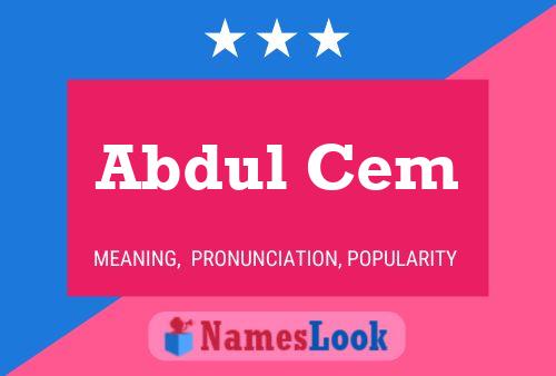 Abdul Cem Naam Poster