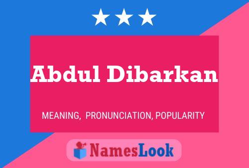 Abdul Dibarkan Naam Poster