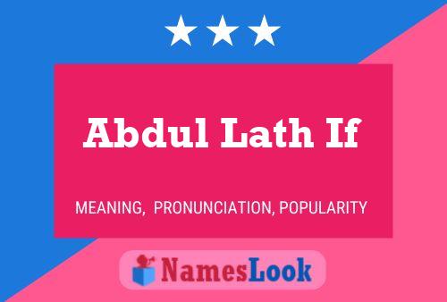 Abdul Lath If Naam Poster