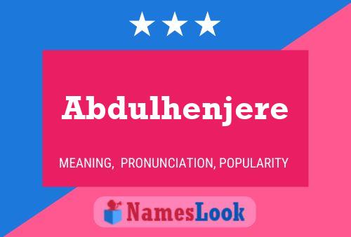 Abdulhenjere Naam Poster