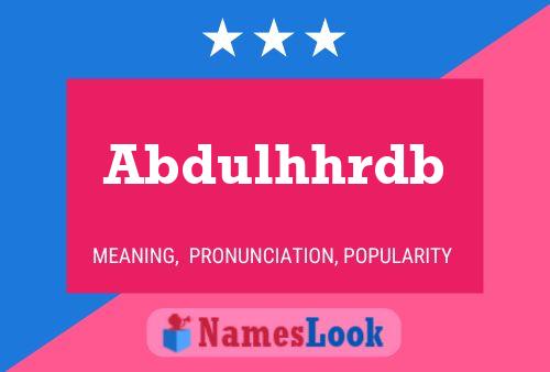 Abdulhhrdb Naam Poster