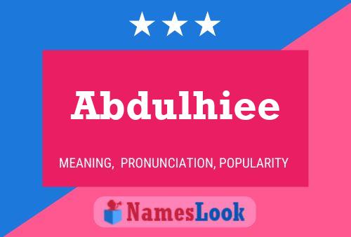 Abdulhiee Naam Poster